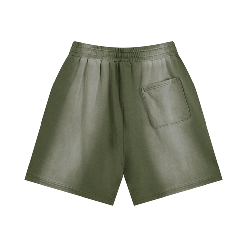 SOL Sun Fade Distressed Shorts — Light Gray colorway