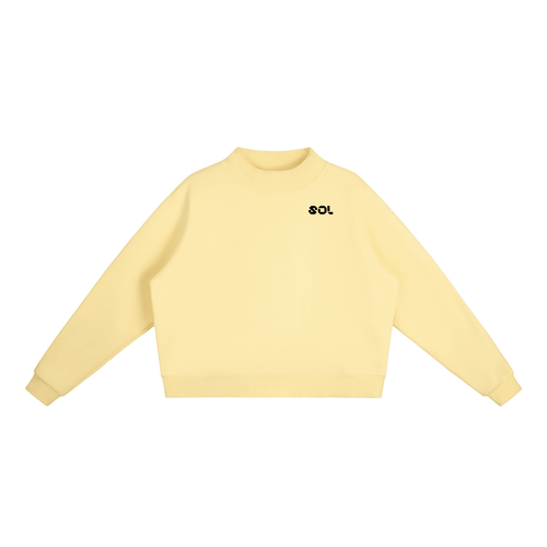 SOL Essential Fleece Mock-Neck Crew Sweatshirt — view 10
