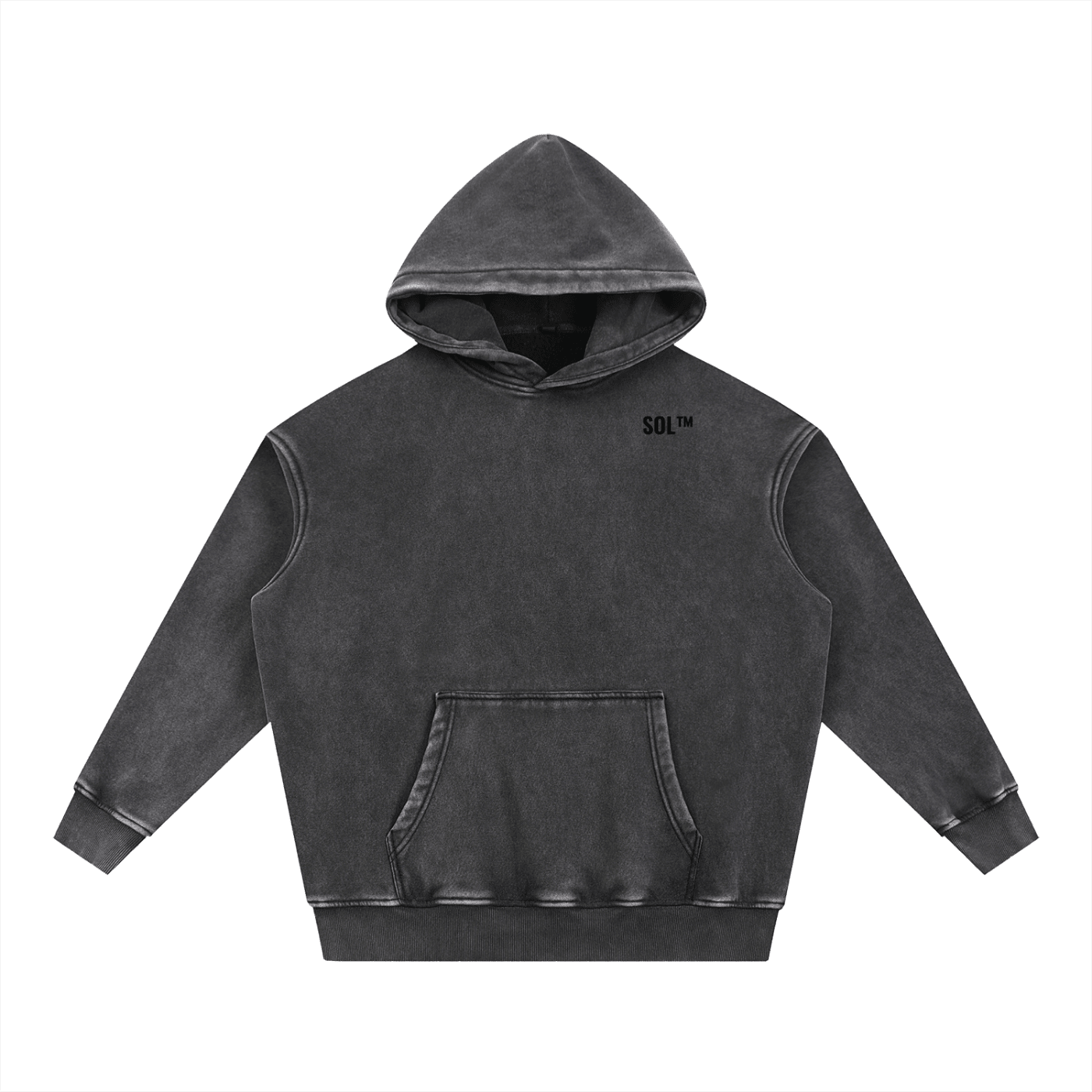 SOL Snow Wash Fleece Oversize Hoodie — view 2