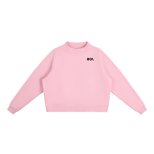 SOL Essential Fleece Mock-Neck Crew Sweatshirt — view 12