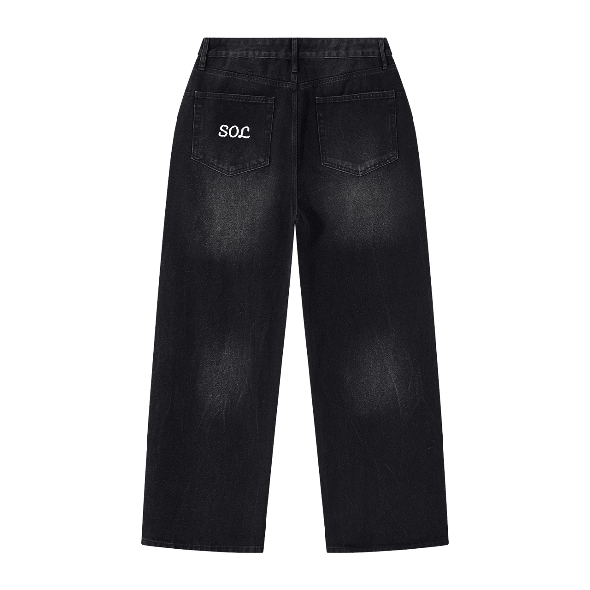 SOL Ashfall Wide-Leg Jean — vintage wash wide-leg denim, view 2