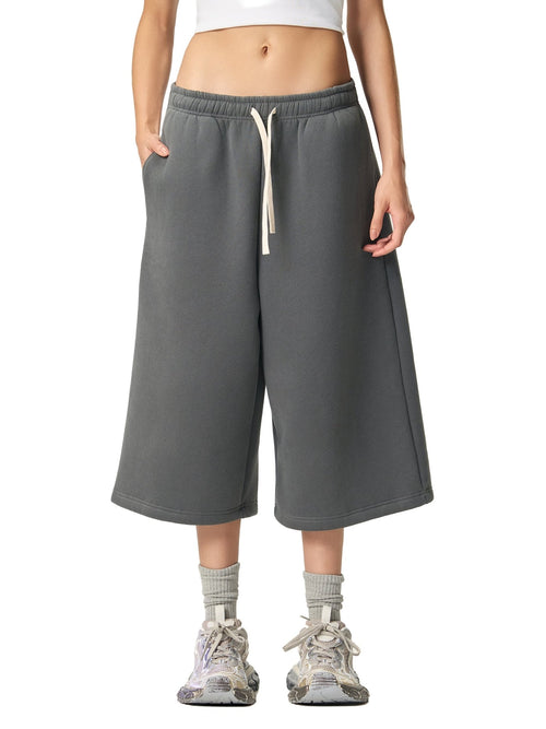 SOL Relaxed Drawstring Three-quarter Sweatpants — alternate view