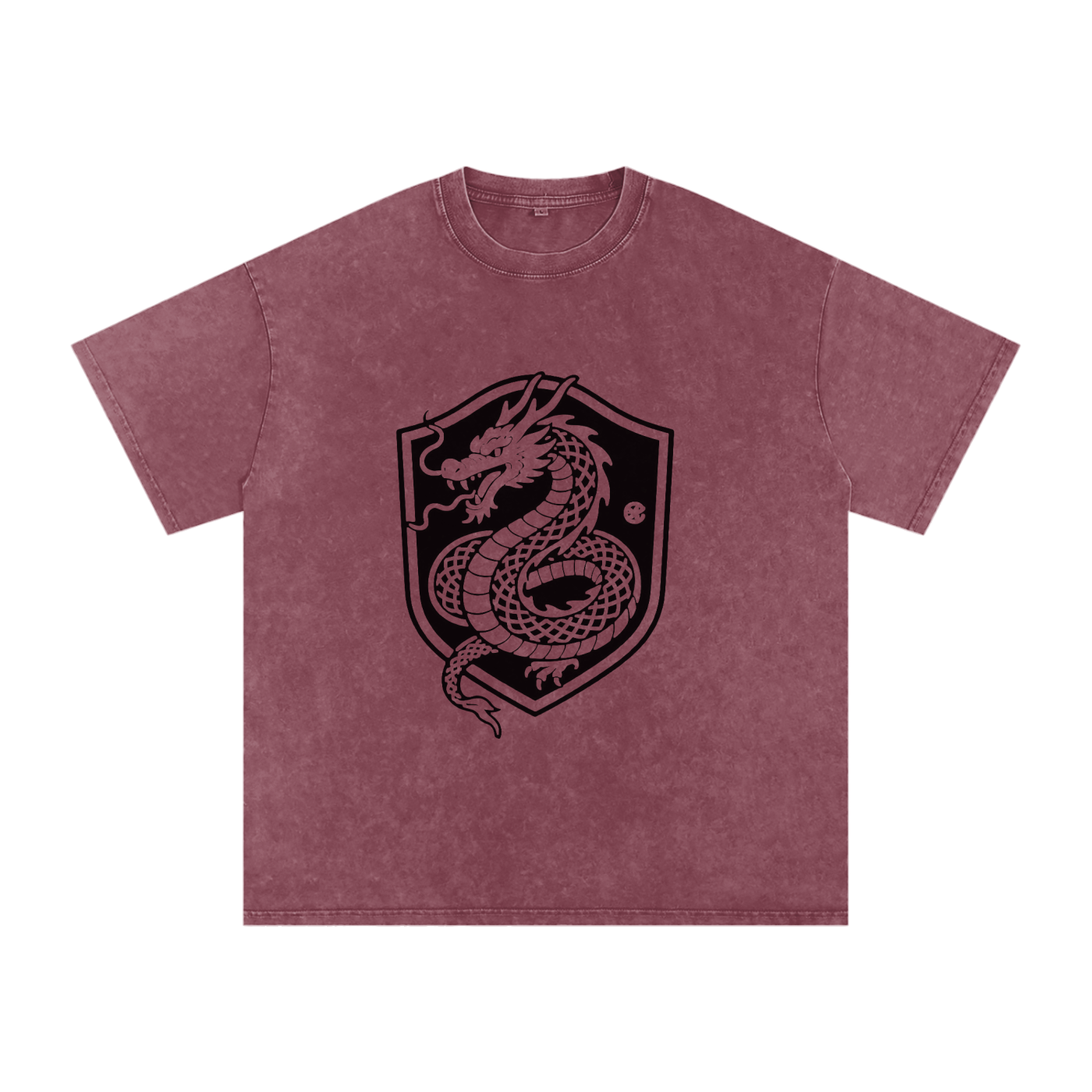 SOL Frostline Oversized Tee — snow wash fade detail on 250gsm cotton jersey