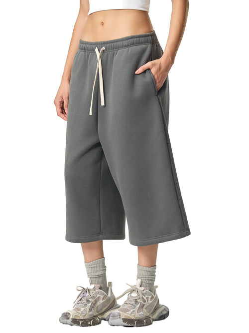 SOL Relaxed Drawstring Three-quarter Sweatpants — alternate view