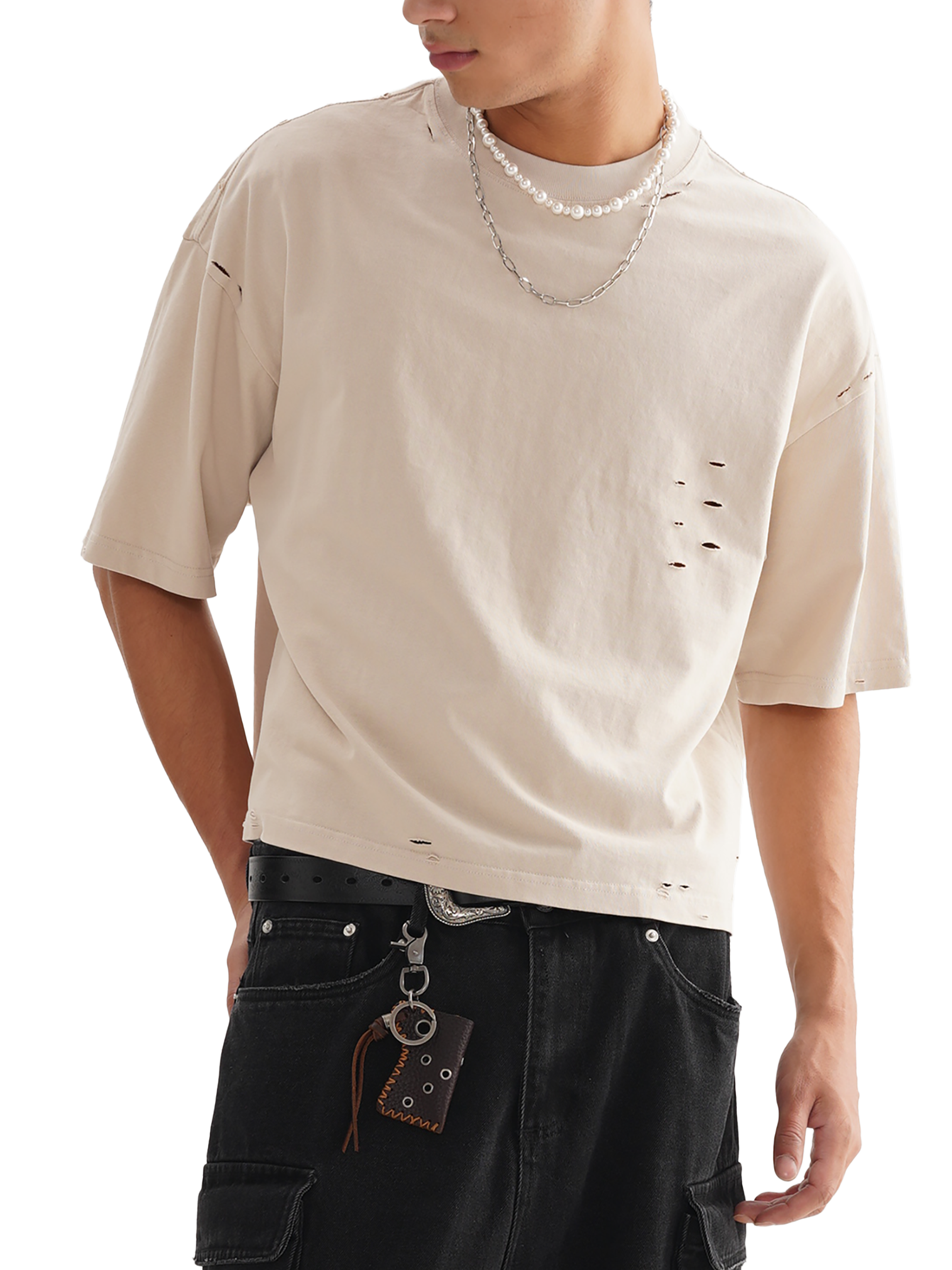 SOL Classic Frayed Boxy Tee — view 8