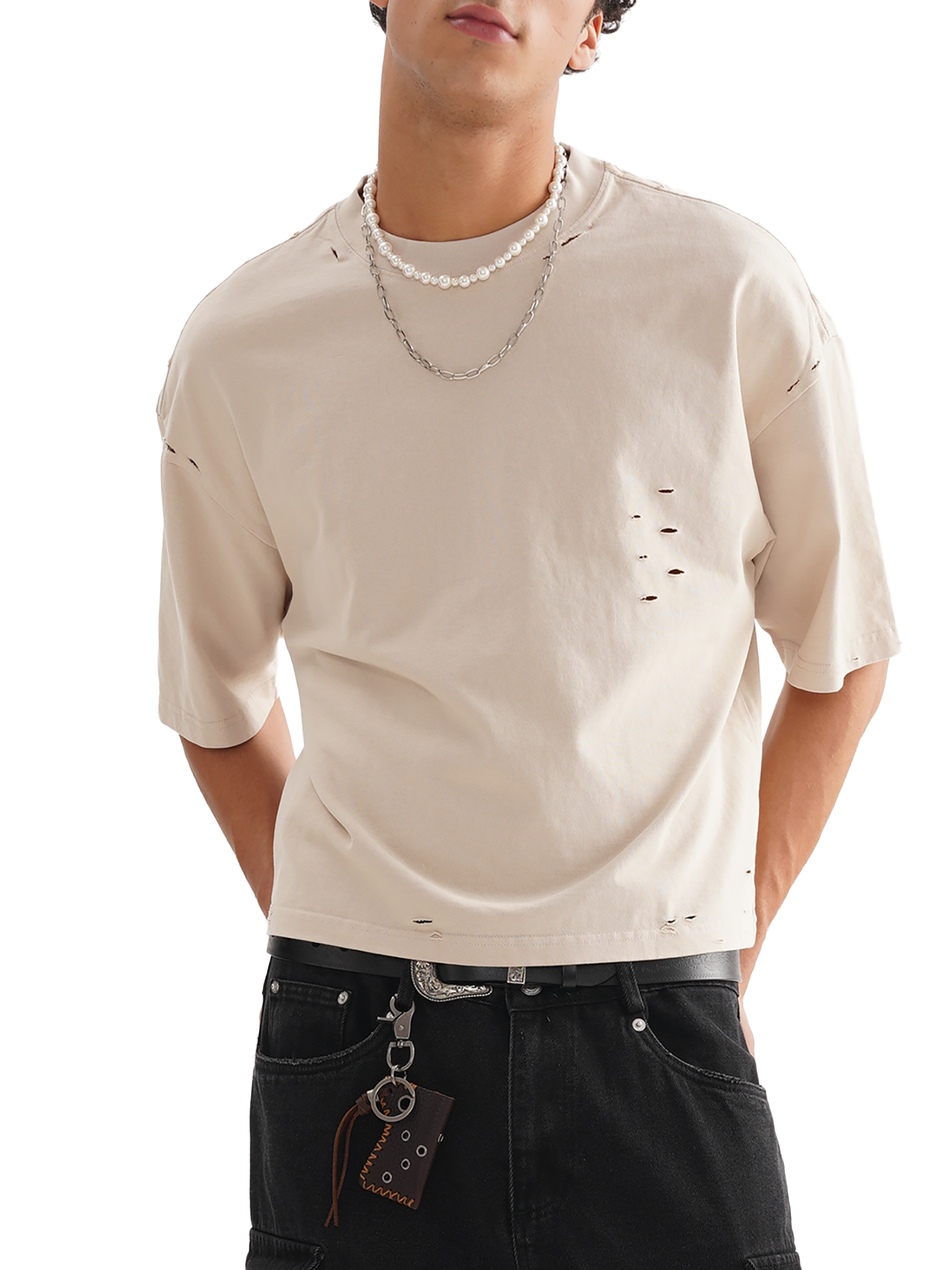 SOL Classic Frayed Boxy Tee — view 6