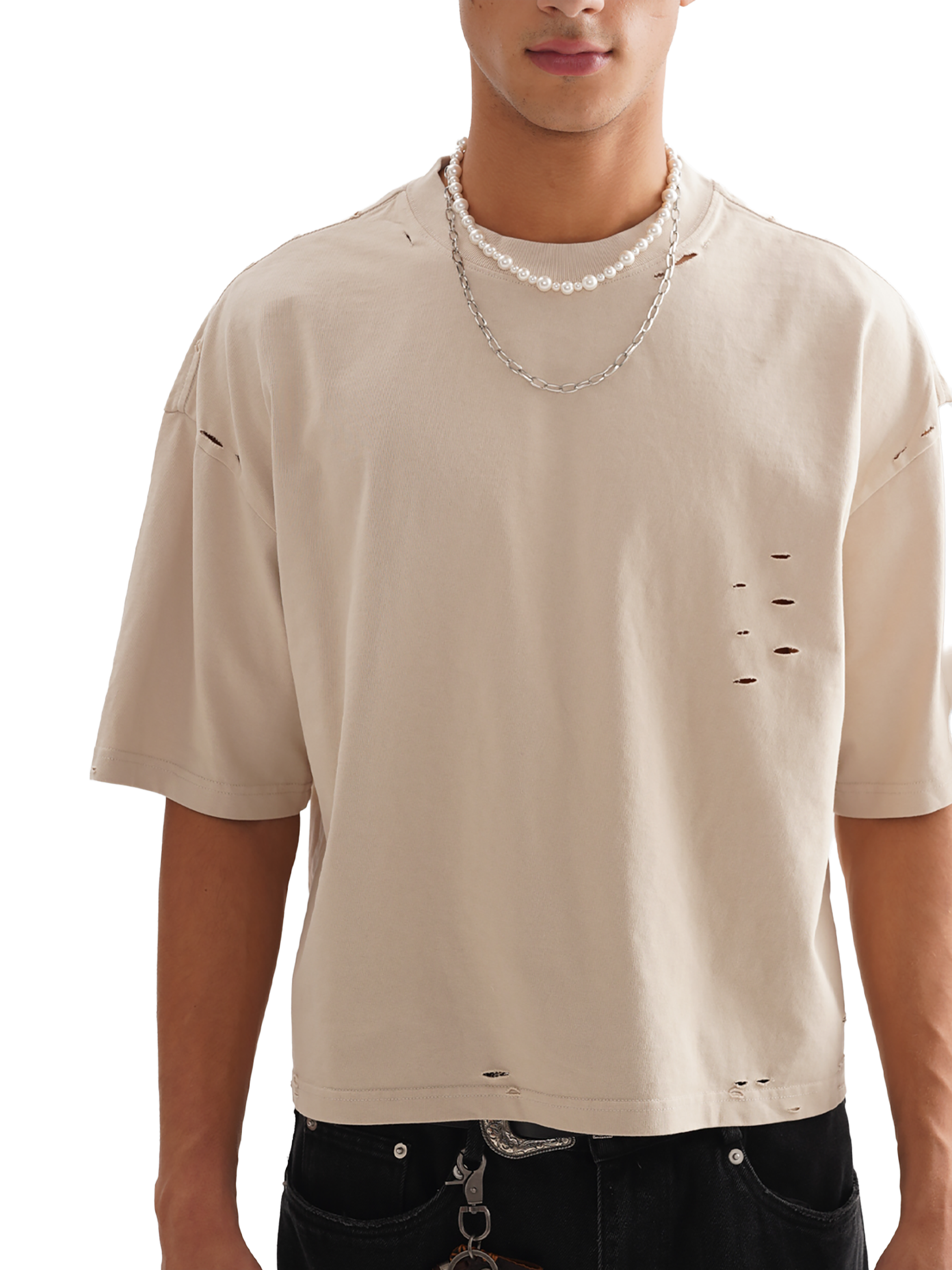 SOL Classic Frayed Boxy Tee — view 7