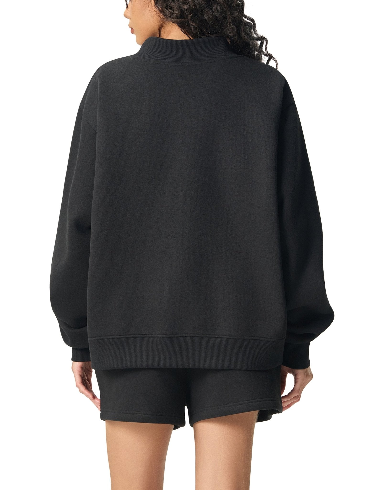 SOL Essential Fleece Mock-Neck Crew Sweatshirt — view 14