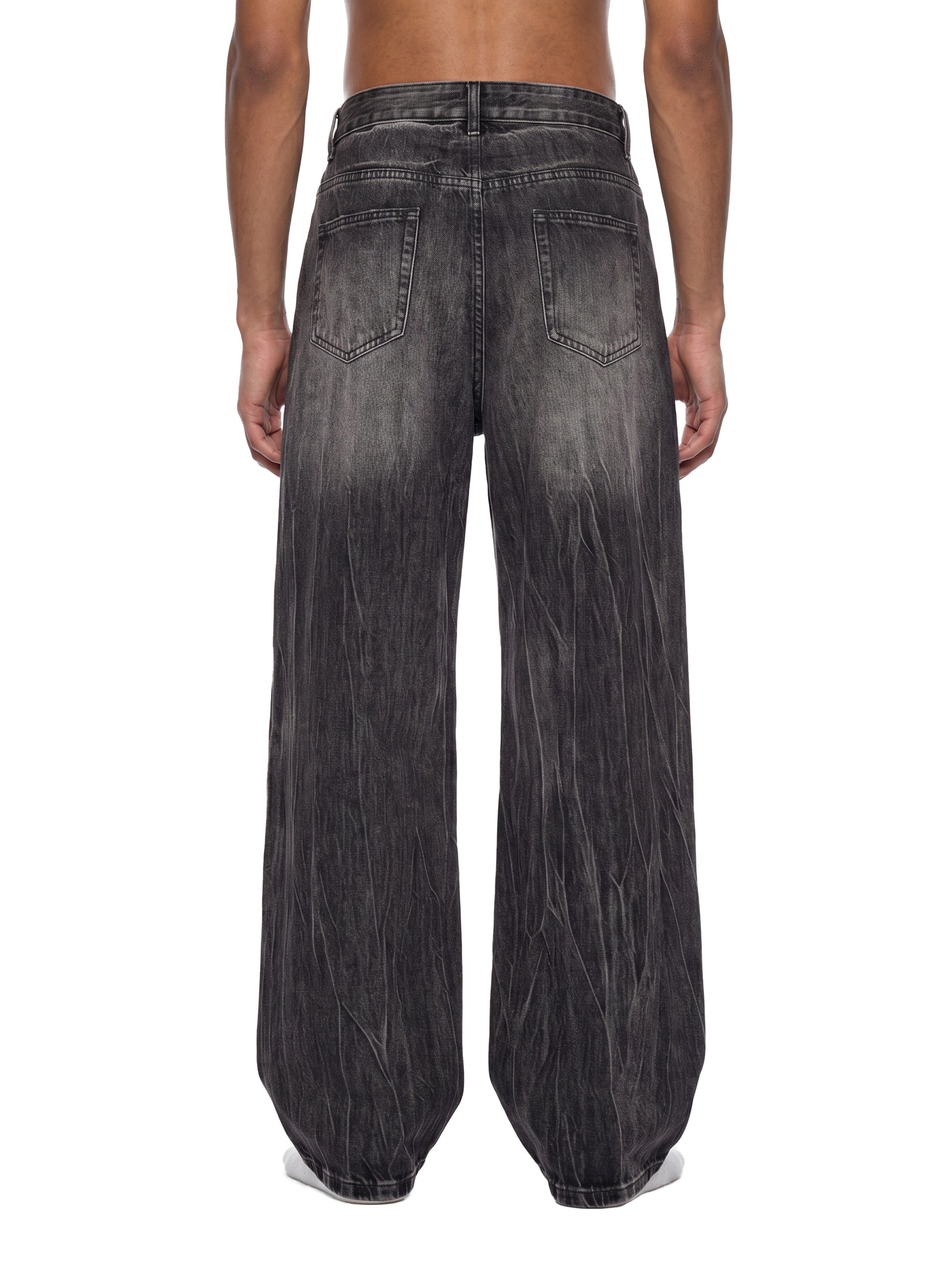 SOL Men's Vintage Wash Wide Leg Jeans — view 6