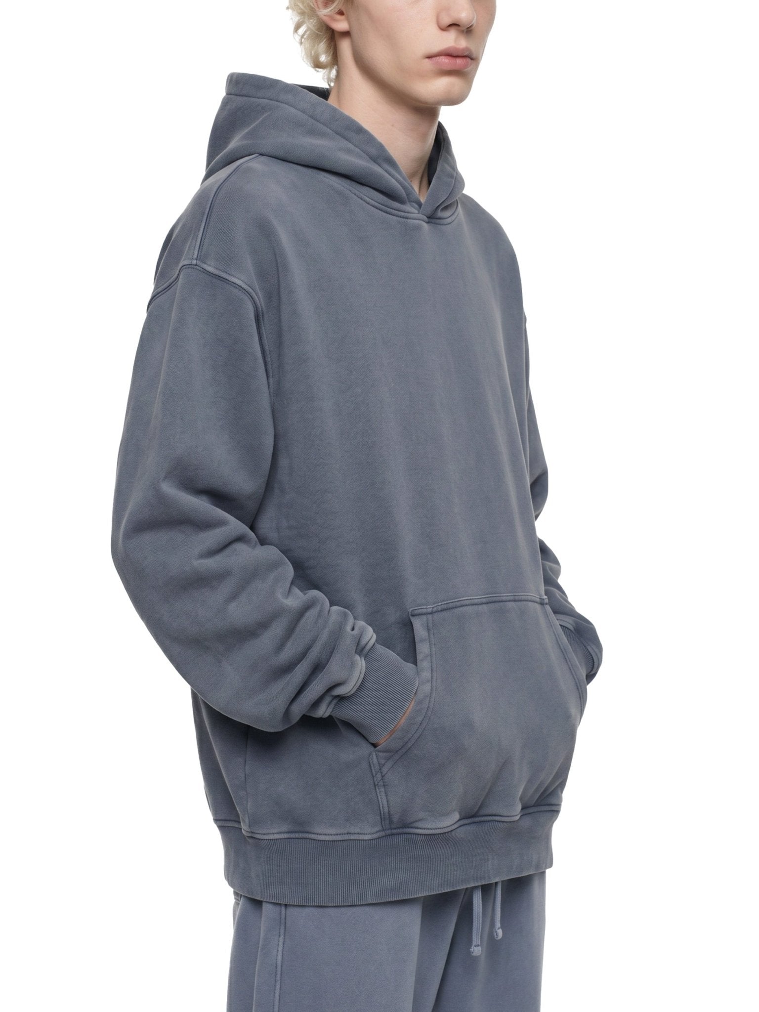 SOL Snow Wash Fleece Oversize Hoodie — acid-toned oversized hoodie