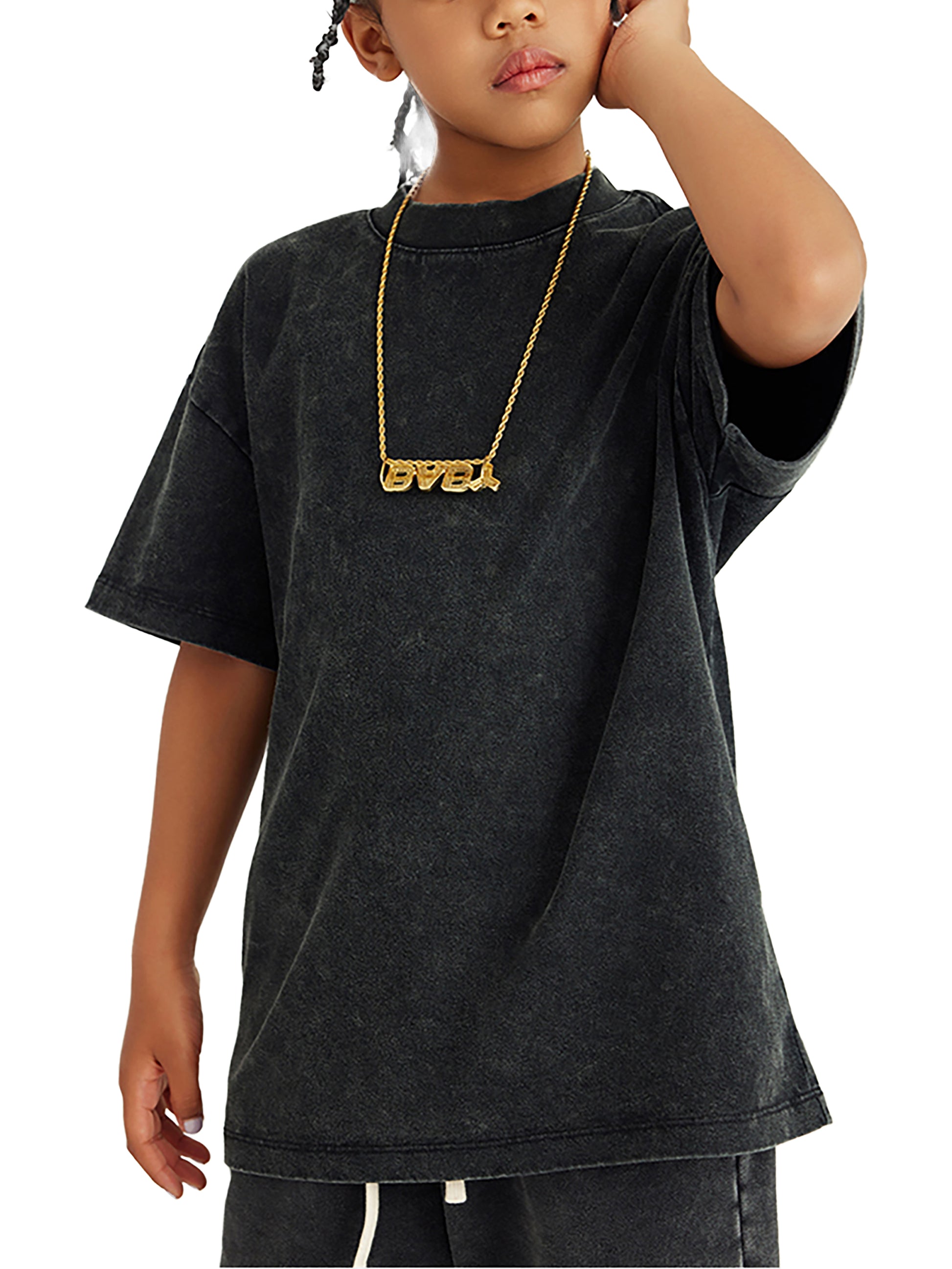 SOL Snow Washed Kids' T-Shirt — snow-wash pure cotton kids tee