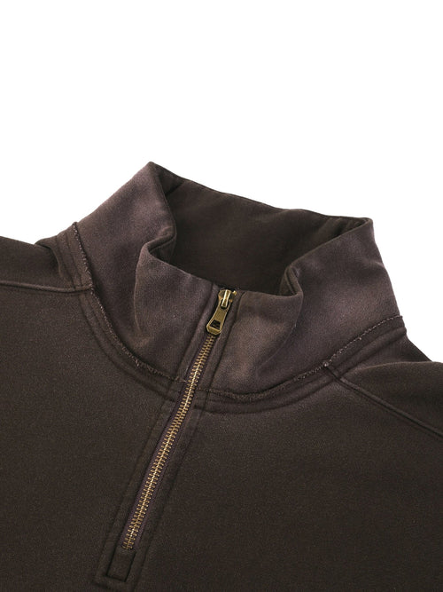 SOL Sun Fade Raw Edge Quarter-Zip Sweatshirt — product view 17
