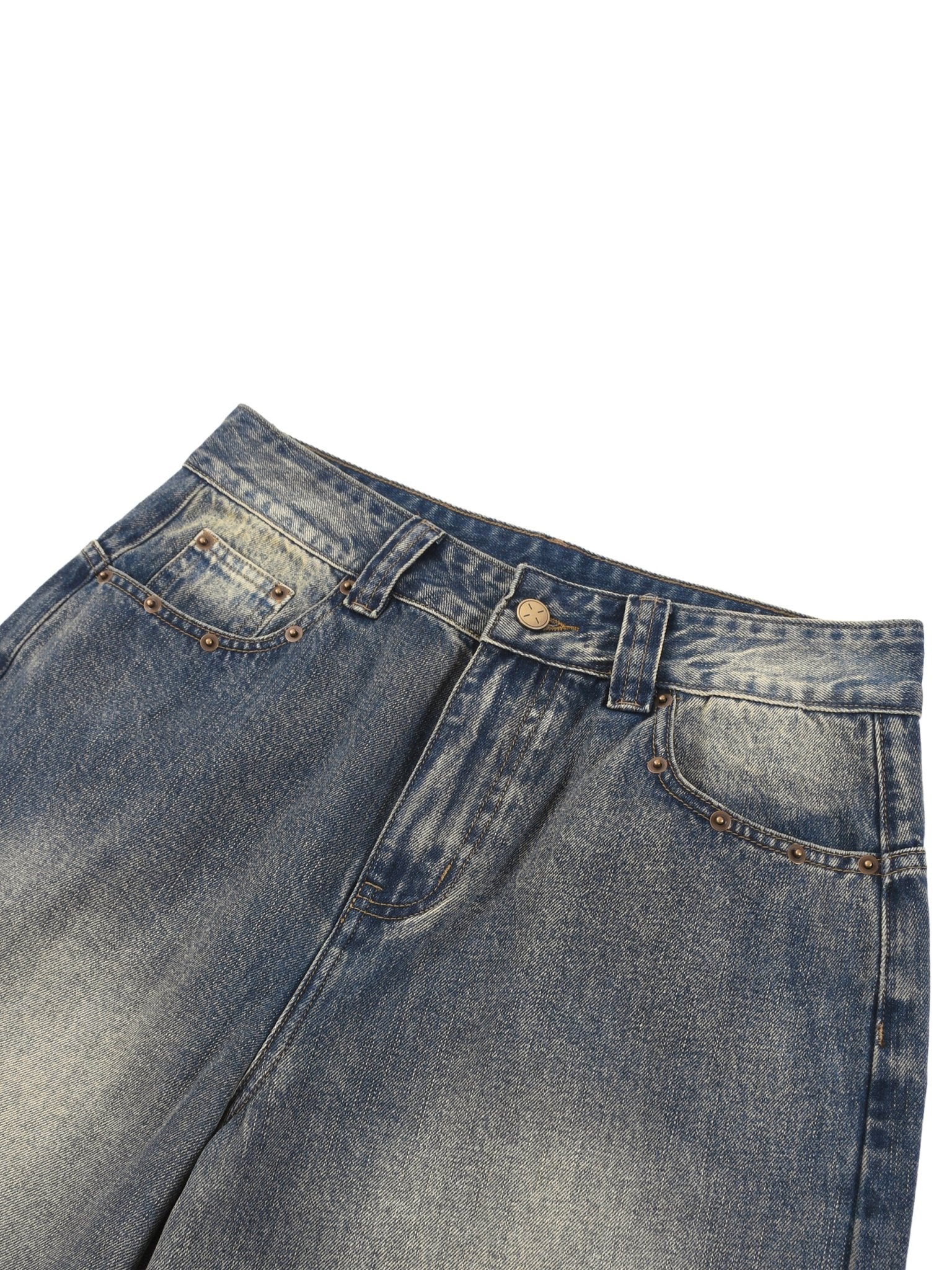 SOL Vintage Wash Baggy Denim Shorts — view 10