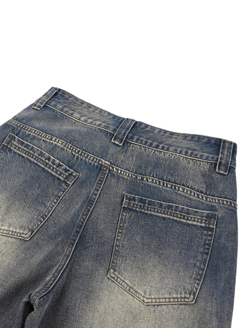 SOL Vintage Wash Baggy Denim Shorts — view 8