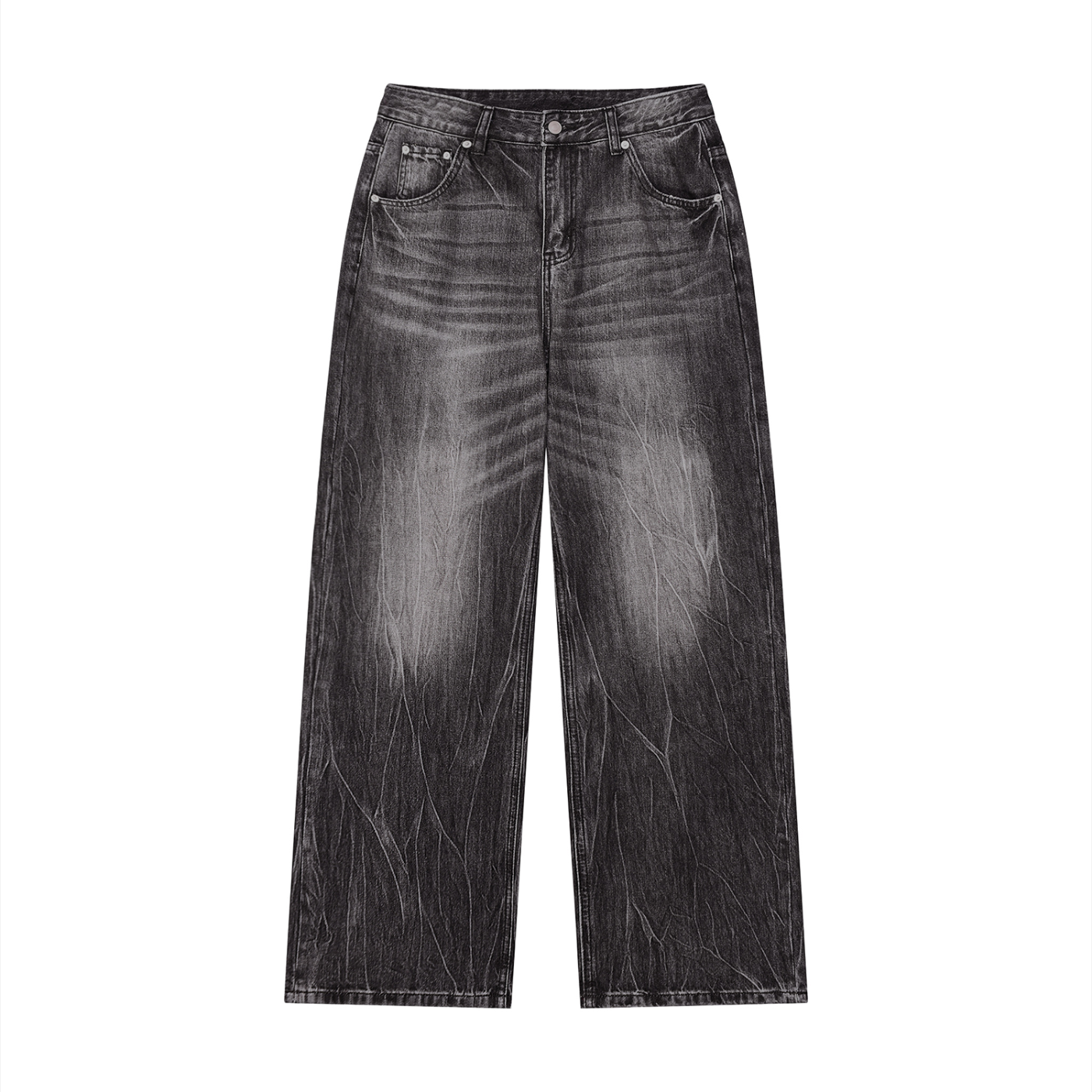 SOL Men's Vintage Wash Wide Leg Jeans — view 2