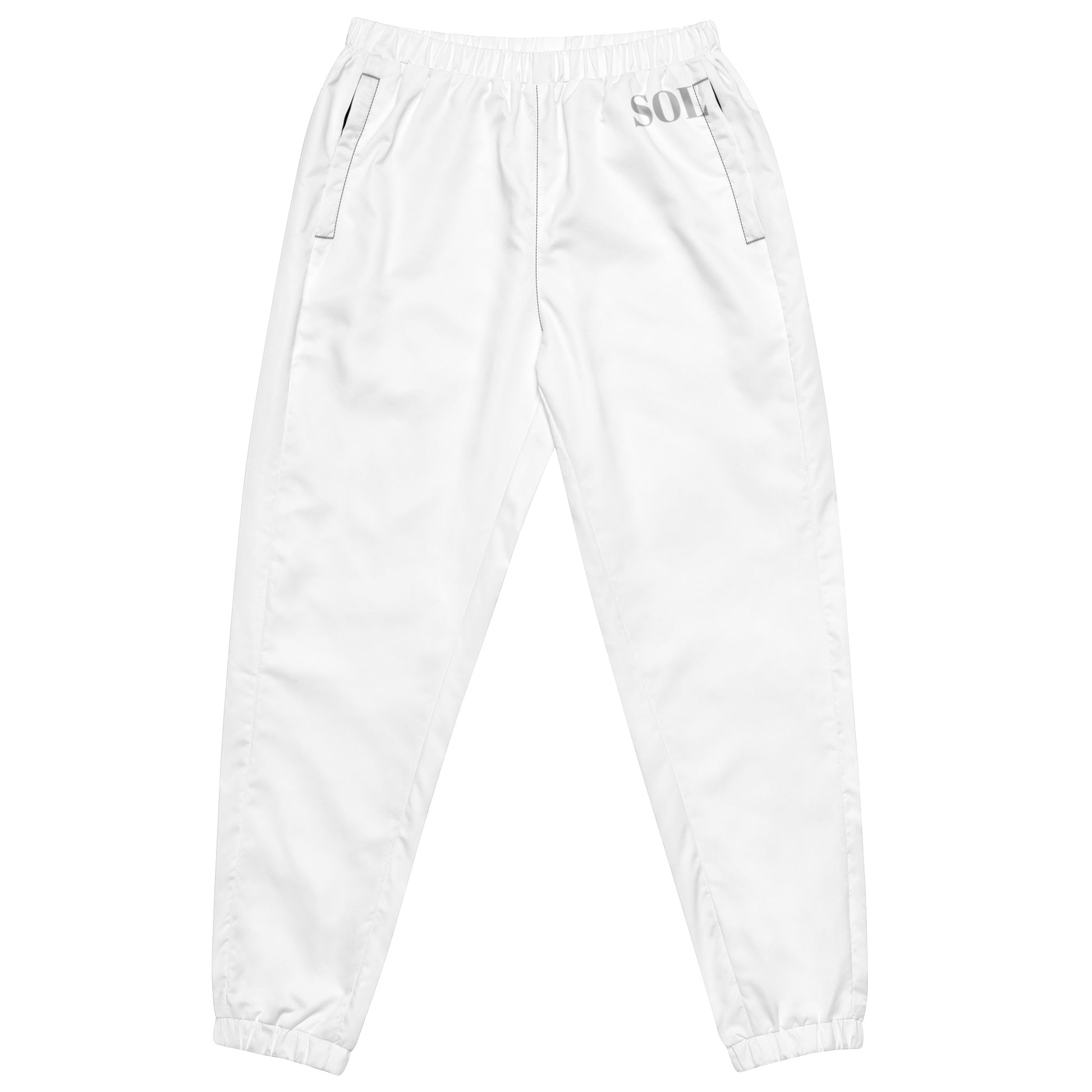 SOL Unisex Track Pants in Black — front view
