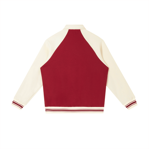 SOL Contrast Raglan Sleeve Baseball Jacket — alternate view