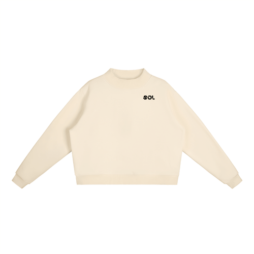 SOL Essential Fleece Mock-Neck Crew Sweatshirt — view 8