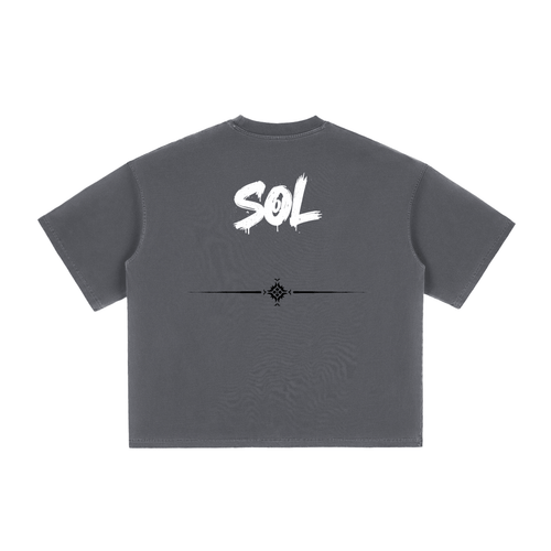 SOL Relic Boxy Tee — vintage wash boxy tee, view 11