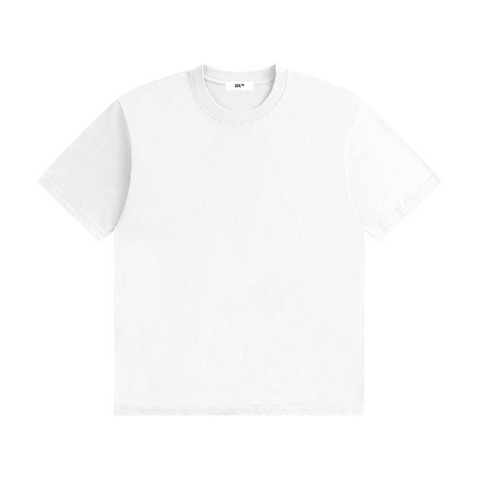 SOL Unisex Seamless Cotton T-Shirt in White — back view