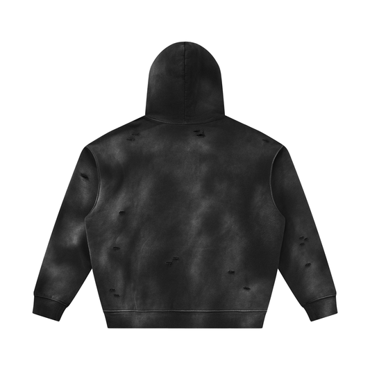 SOL Unisex Sunfade Frayed Fleece Hoodie — view 3