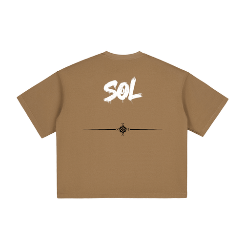 SOL Relic Boxy Tee — vintage wash boxy tee, view 9
