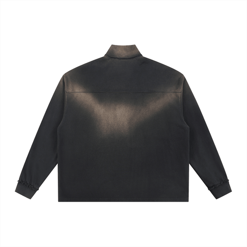 SOL Sun Fade Raw Edge Quarter-Zip Sweatshirt — view 9