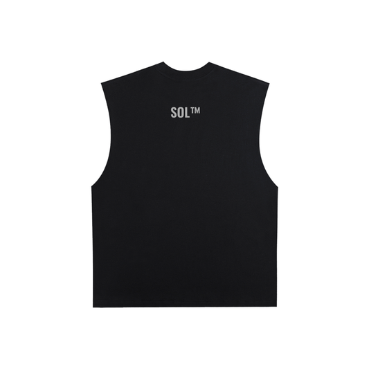 SOL Raw Edge Cotton Tank Top — view 3