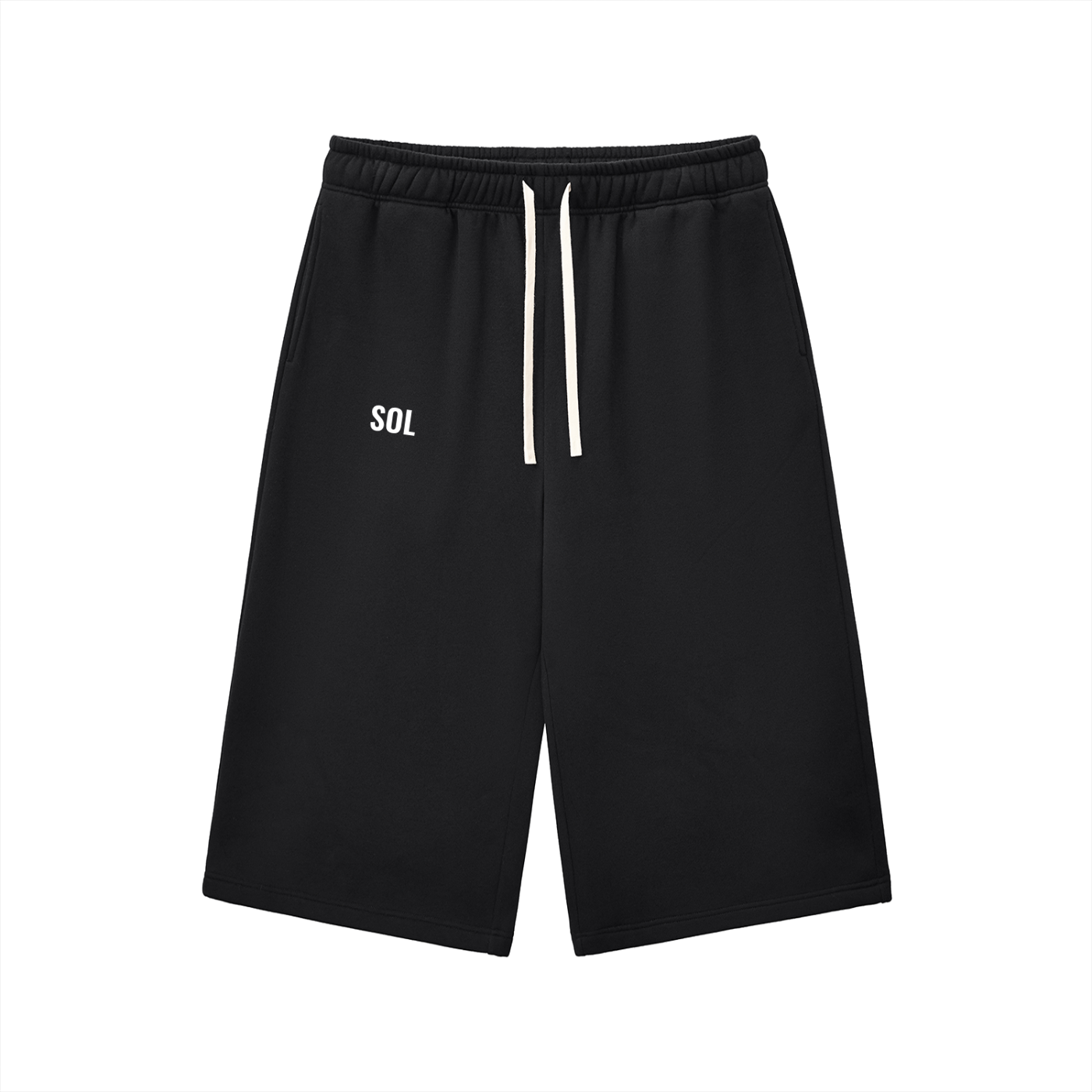 SOL Relaxed Drawstring Three-quarter Sweatpants — alternate view