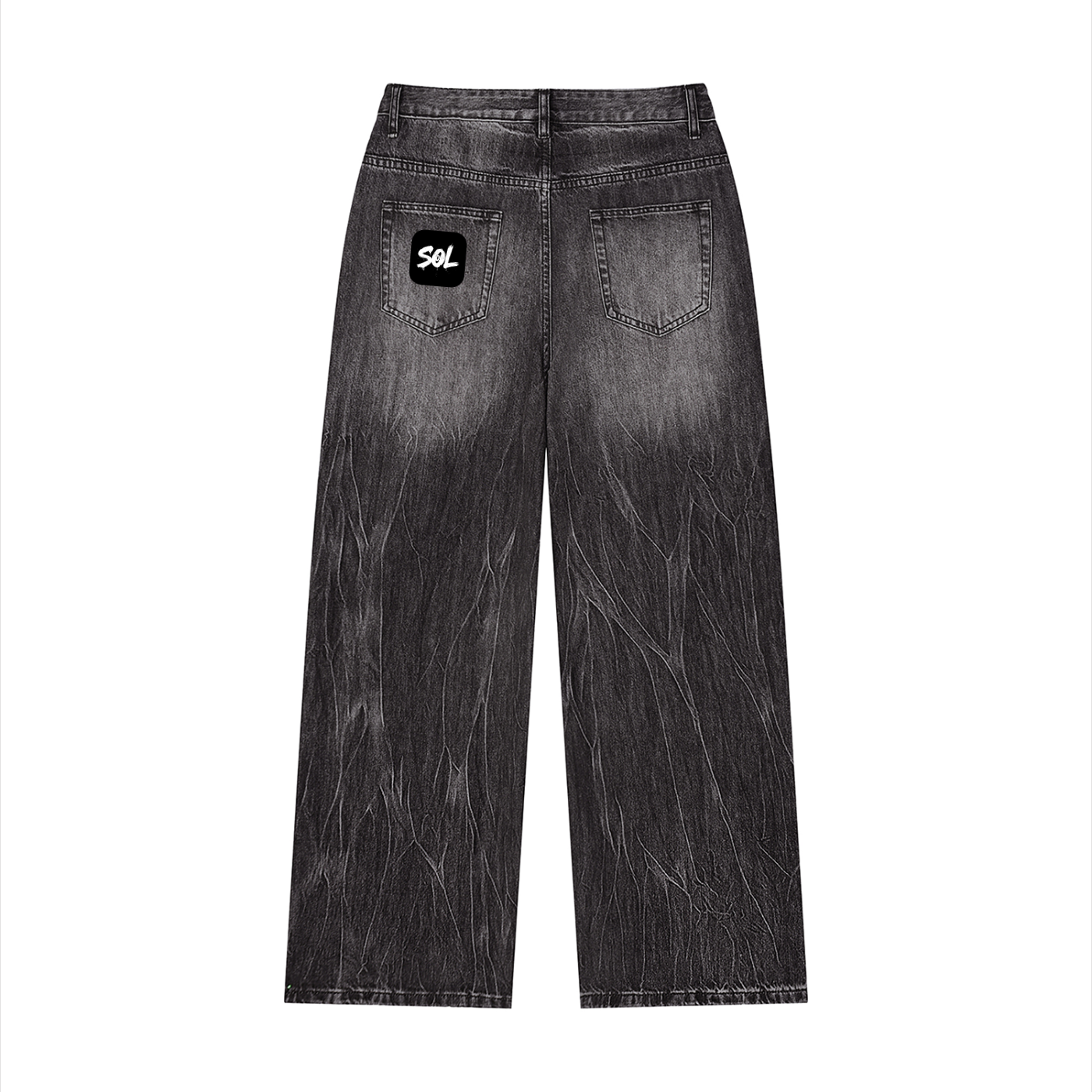 SOL Men's Vintage Wash Wide Leg Jeans — view 3