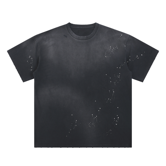 SOL Hand-Frayed Sunfade Paint Splatter T-Shirt — view 2