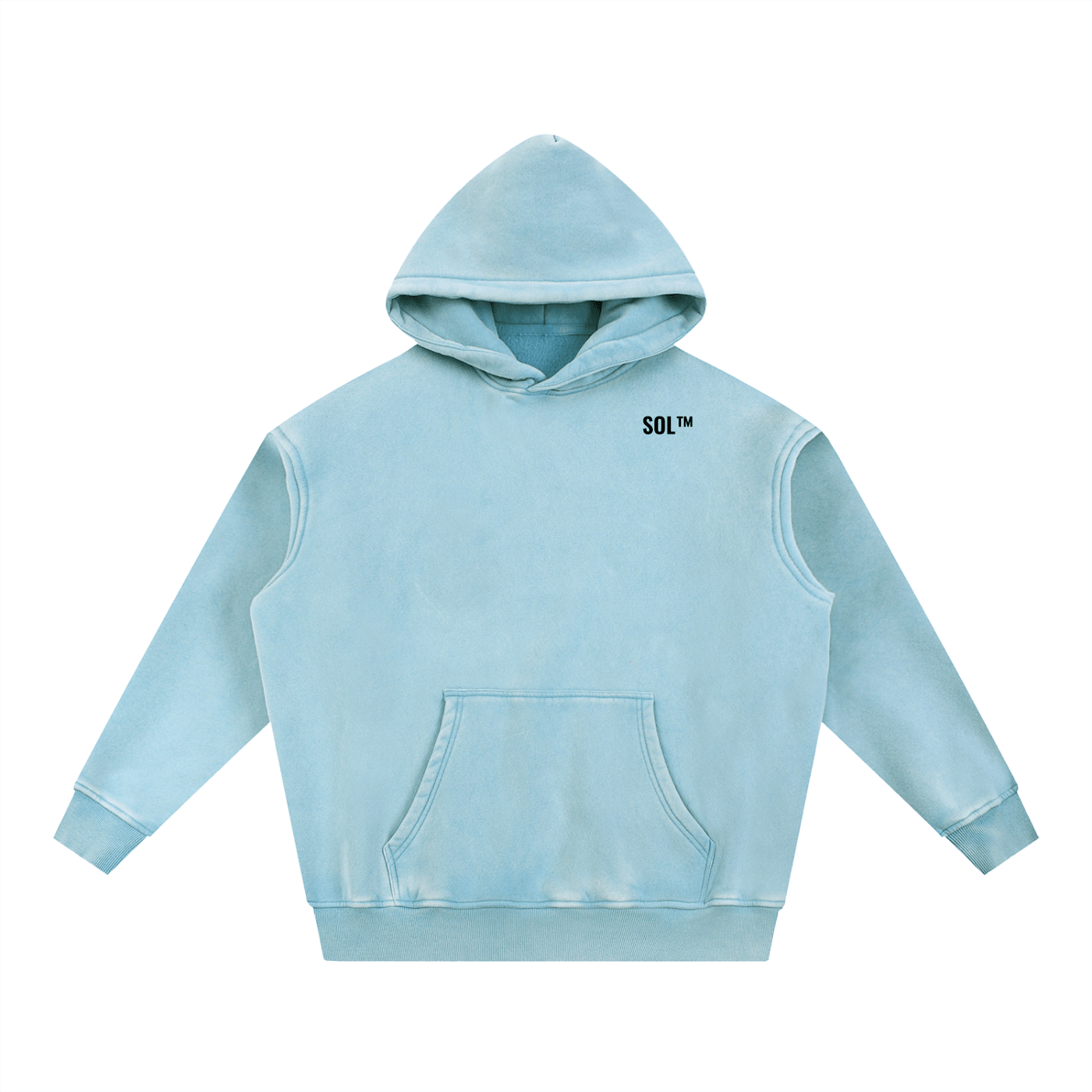 SOL Snow Wash Fleece Oversize Hoodie — view 8