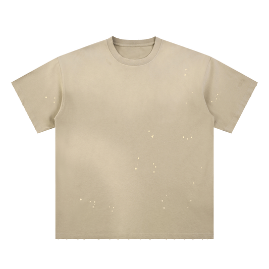 SOL Hand-Frayed Sunfade Paint Splatter T-Shirt — view 4