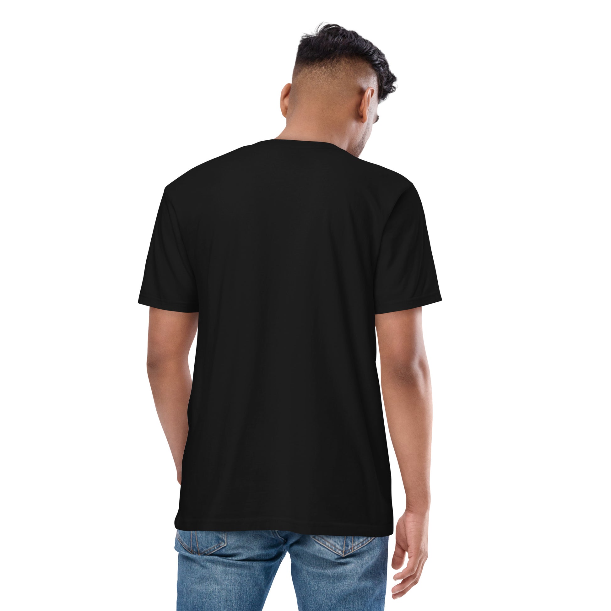 SOL Men's Premium Heavyweight Tee in Black — back view