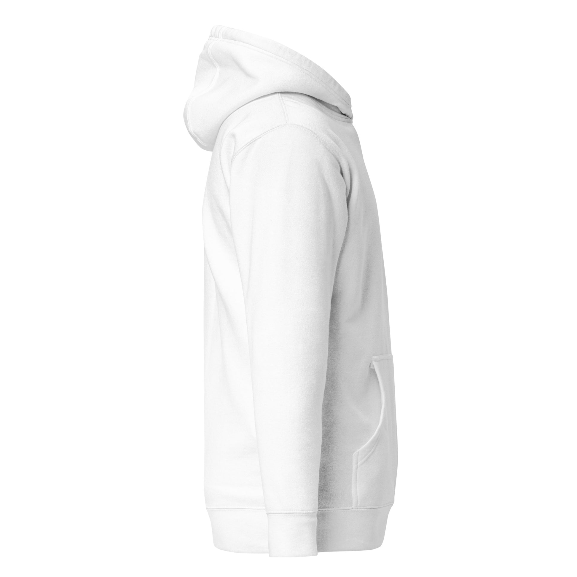 SOL Unisex Hoodie in White — right side view