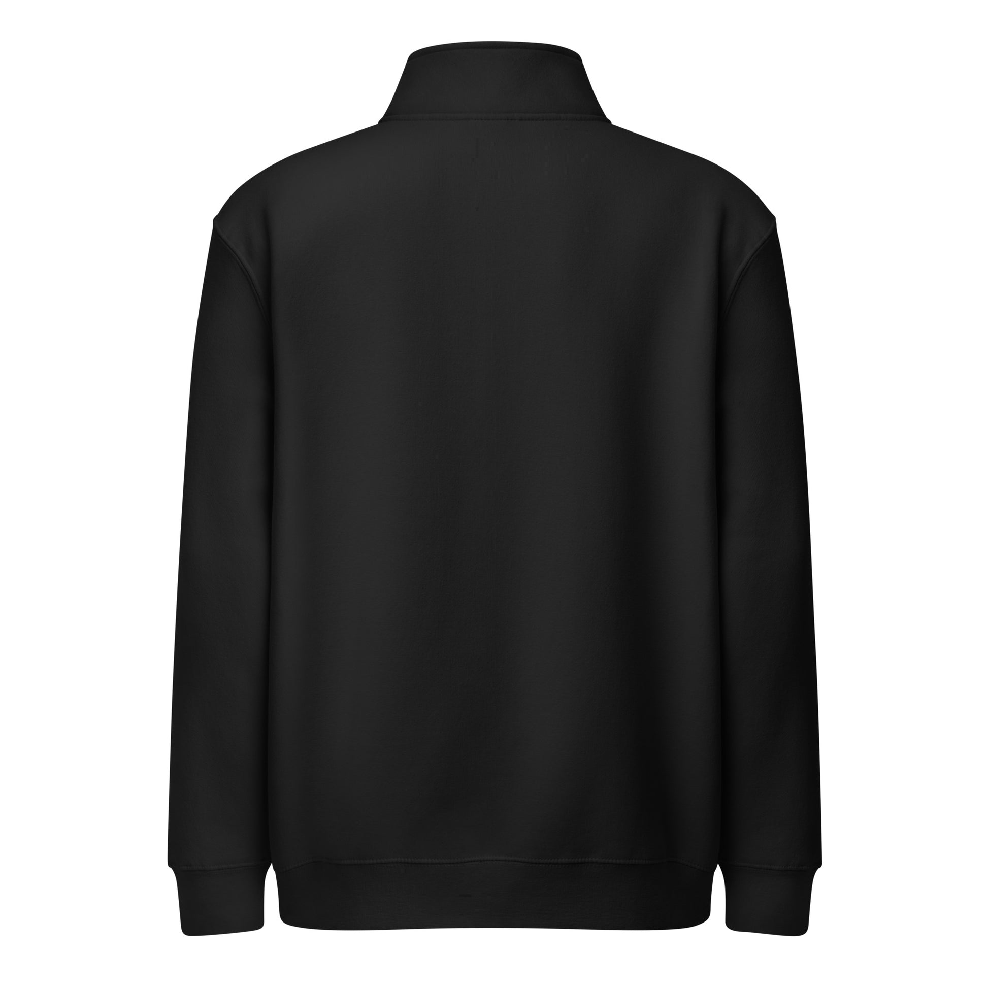 SOL Premium Quarter-Zip Sweatshirt in Black — back view