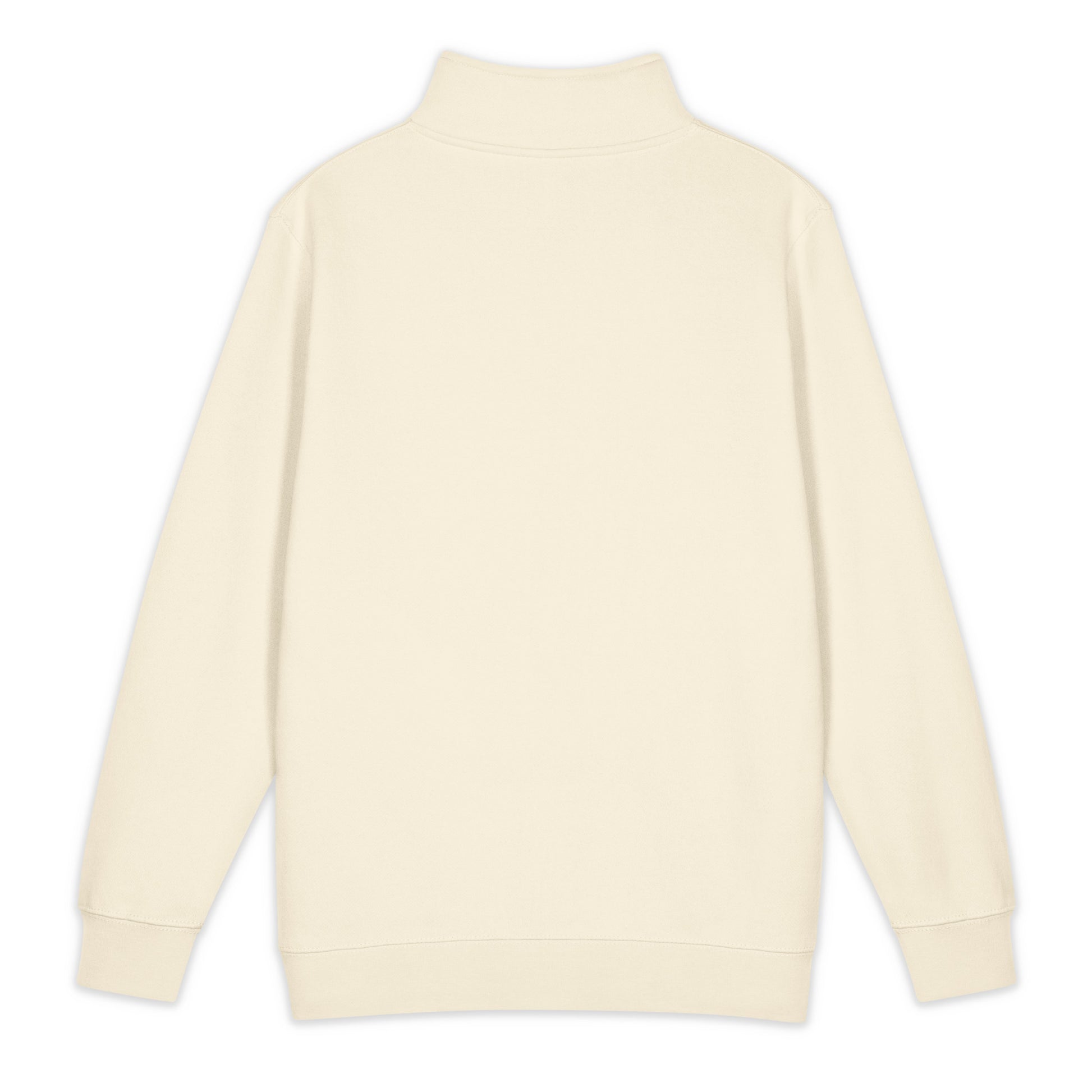 SOL Premium Quarter-Zip Sweatshirt in Sandshell — back detail