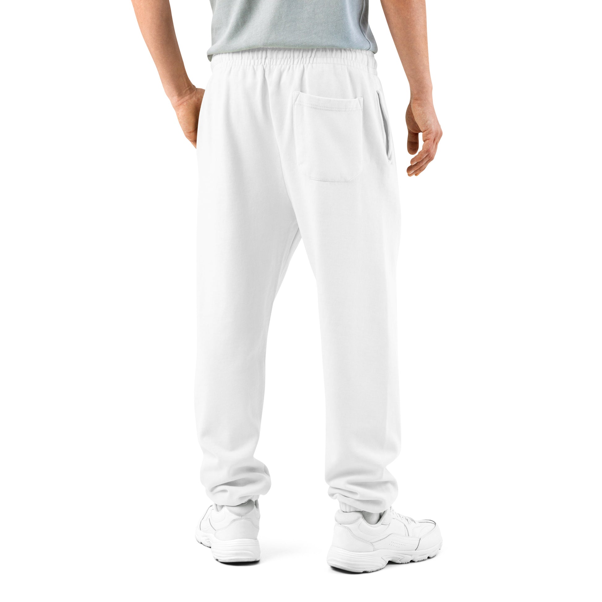 SOL Urban Sweatpants in White — back view